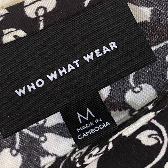 Who What Wear Short Sleeve Flounce Sleeve Side Zip - Picture 3 of 5